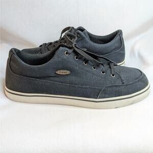 Lugz Men's Classic Canvas Sneakers | Black Low Top Streetwear | Size 12